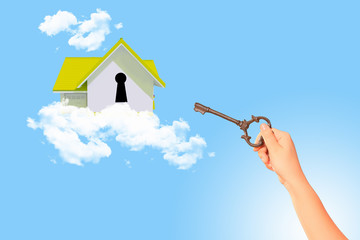 House with key hole