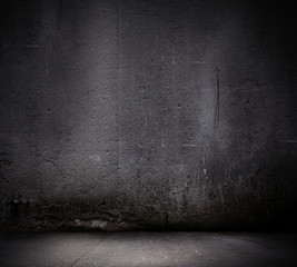 Black wall background