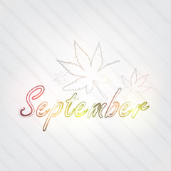September Typography