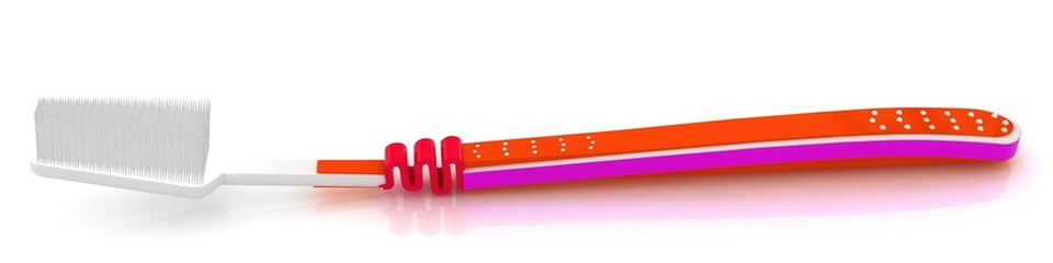 Toothbrush on a white background