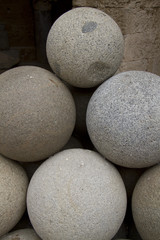 cannon balls in the Archaeological Museum