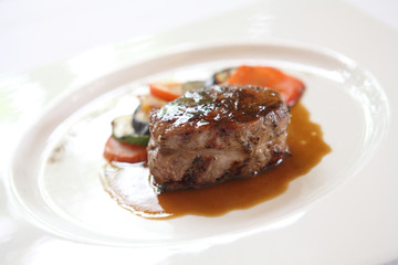 Filet mignon beef steak