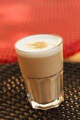 macchiato on the table