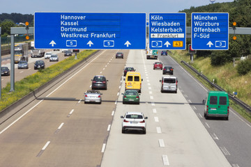 German Autobahn - obrazy, fototapety, plakaty