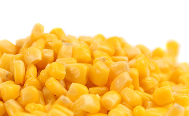 Background of canned corns.