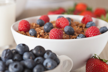 muesli with berries