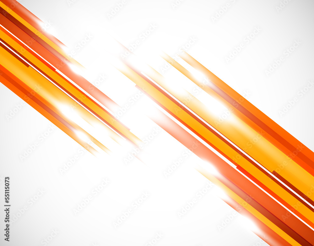 Canvas Prints orange straight lines