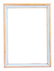 Obraz premium white painted simple narrow picture frame