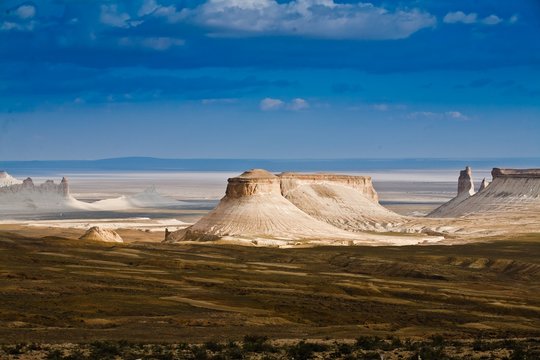 Beautiful landscape canyon plato Usturt, Kazakhstan
