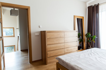 Inside modern bedroom