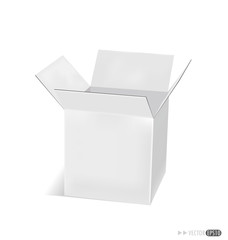 Cardboard box. Vector illustration.