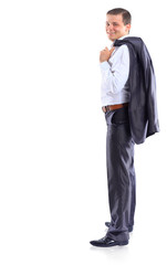 Young, beautiful, successful businessman.