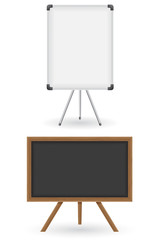 wooden and plastic school board vector illustration