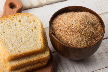 Naklejka premium Breadcrumbs