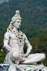 Shiva statue in Rishikesh, India