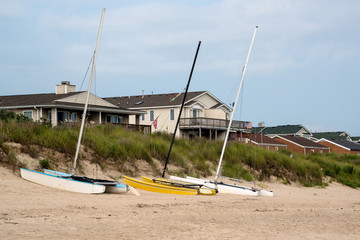 Obraz premium Sailboats on the Beach