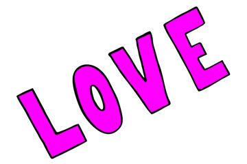 pink love sign, symbol