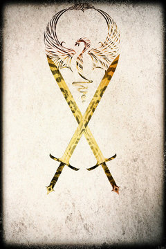 blason sur parchemin