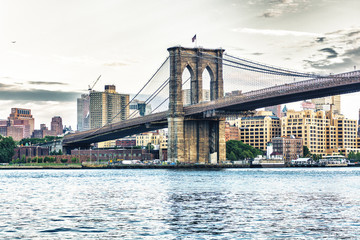 Brooklyn bridge, New York City - obrazy, fototapety, plakaty