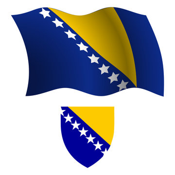 recommend clip art: bosnia and herzegovina wavy flag and coat