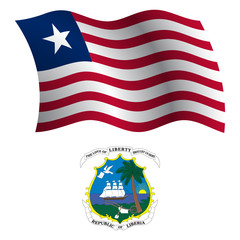liberia wavy flag and coat