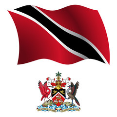 trinidad and tobago wavy flag and coat
