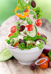 Obraz na płótnie Canvas fresh salad