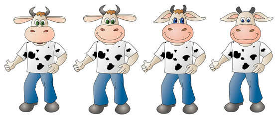 Naklejka premium cow 4- composite