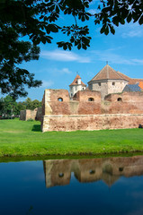 Naklejka premium The Fagaras Fortress in Brasov County, Romania.