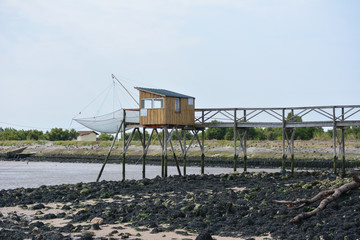 Fishing hut in France