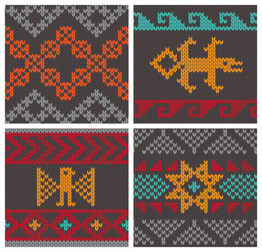 Traditional andean knitting patterns
