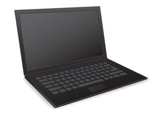 laptop computer netbook 3d vector icon