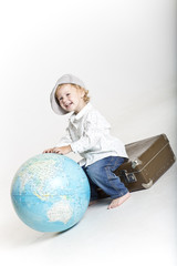Young boy - happy traveler