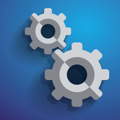 Cogwheel gear mechanism vector settings icon