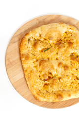 Pizza bread with garlic and rosemary