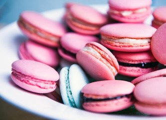 colorful macarons