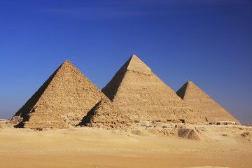 Pyramids of Giza, Cairo - obrazy, fototapety, plakaty