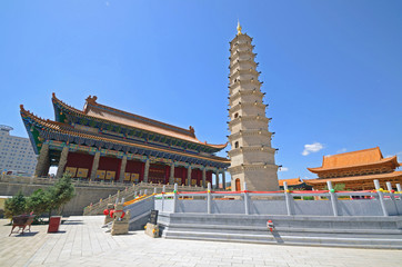 Luoshi Pagoda in Wuwei city,China