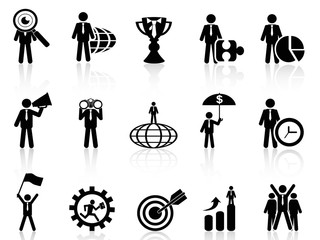 business metaphor icons set