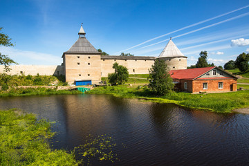 Fototapeta na wymiar Staraya Ladoga (Old Ladoga) - ancient fortress in Russia