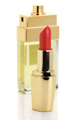 Lipstick and perfume
