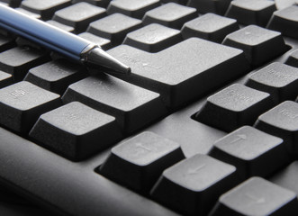 Keyboard of a notebook computer.