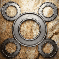 metal and stone background