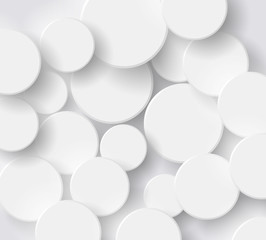 White circles background