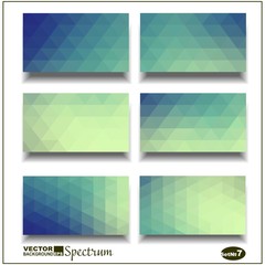 Vector banner set. Abstract header vector background . Triangle