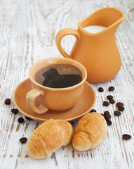 coffee and croissant