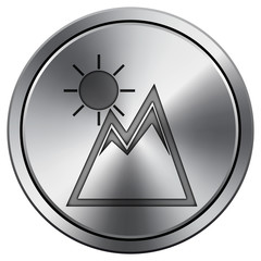 Shiny metallic icon