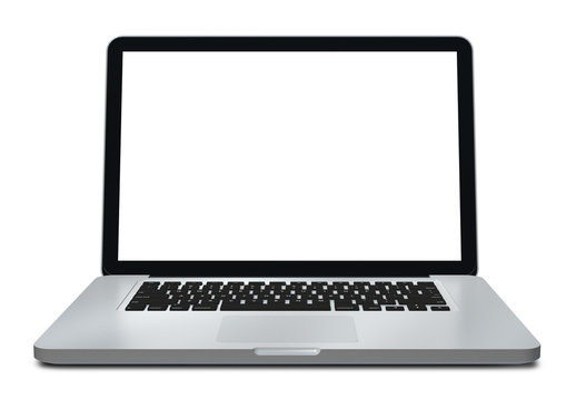 3d Laptop isolated on white, clipping path included 