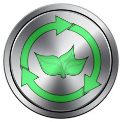 Obraz premium Shiny metallic icon