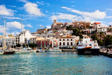 Panorama of Ibiza, Spain - obrazy, fototapety, plakaty